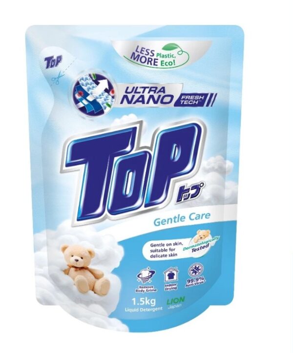 TOP LIQUID DETERGENT GENTLE CARE REFILL 1.5KG