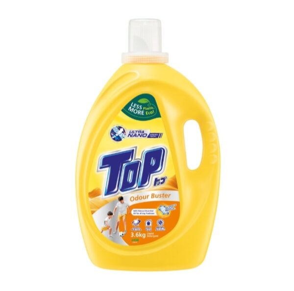 TOP LIQUID DETERGENT ODOUR BUSTER YELLOW 3.6KG