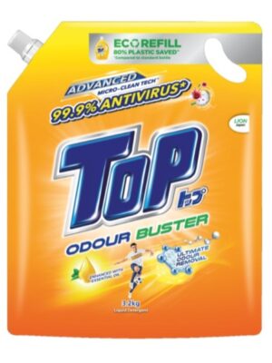 TOP LIQUID DETERGENT ODOUR BUSTER YELLOW REFILL 3.2KG