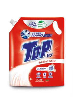 TOP LIQUID DETERGENT BRILLIANT WHITE (RED) REFILL 3.2KG