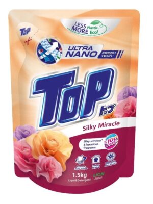 TOP LIQUID DETERGENT SILKY MIRACLE REFILL 1.5KG