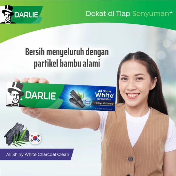 DARLIE ALL SHINY WHITE CHARCOAL CLEAN 140G X 2'S (VALUE PACK)