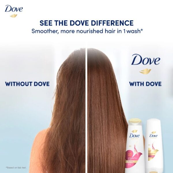 DOVE STRAIGHT & SILKY SHAMPOO 330ML