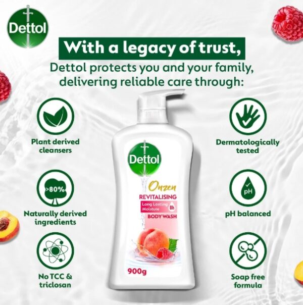 DETTOL SHOWER HABBATUS SAUDA & WHITE PEACH 900ML