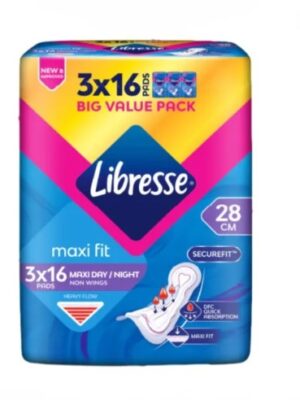 LIBRESSE MAXI NON WINGS 28CM (VALUE PACK)