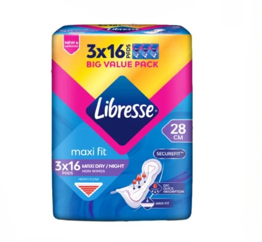 LIBRESSE MAXI NON WINGS 28CM (VALUE PACK)