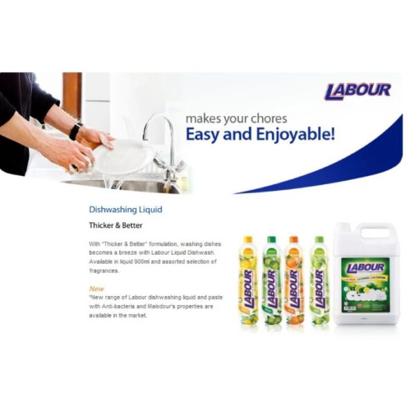 LABOUR DISHWASHING LIQUID APPLE 900ML