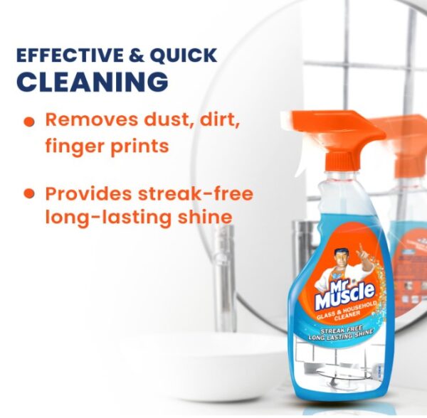 MR. MUSCLE GLASS CLEANER (500ML x 2) TWIN PACK