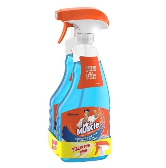 MR. MUSCLE GLASS CLEANER (500ML x 2) TWIN PACK