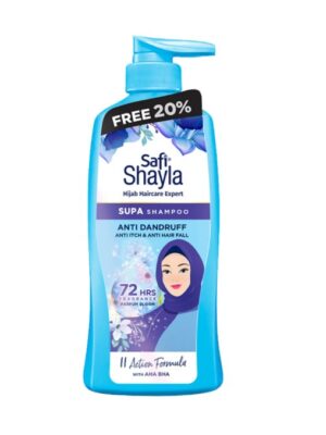 SAFI SHAYLA SUPA ANTI DANDRUFF, ANTI ITCH & ANTI HAIRFALL SHAMPOO 625G