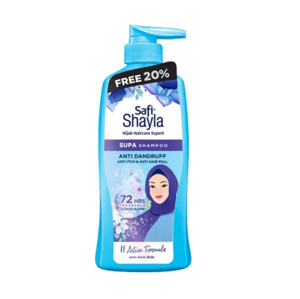 SAFI SHAYLA SUPA ANTI DANDRUFF, ANTI ITCH & ANTI HAIRFALL SHAMPOO 300G