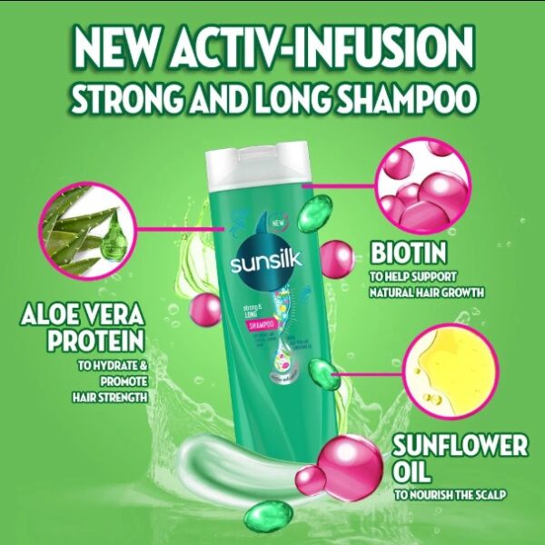 SUNSILK SHAMPOO STRONG & LONG SHAMPOO