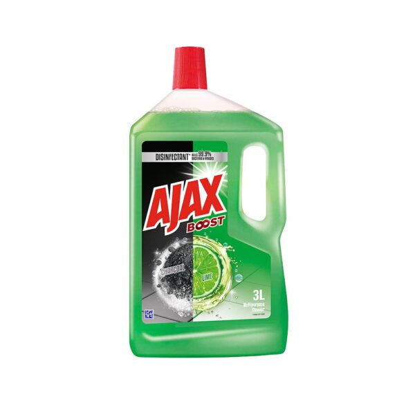 AJAX BOOST CHARCOAL & LIME ANTIBACTERIAL MULTI PURPOSE FLOOR CLEANER