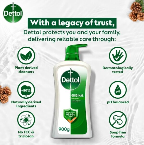 DETTOL SHOWER GEL BODY WASH ORIGINAL 900ML