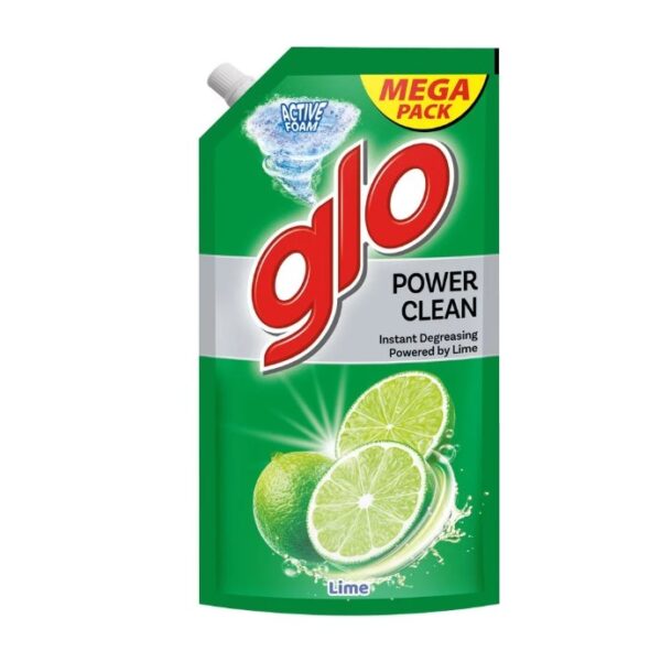 GLO ACTIVE FOAM LIME DISHWASHING LIQUID REFILL PACK 850ML