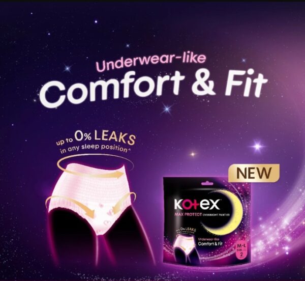 KOTEX OVERNIGHT PANTIES (5'S)
