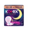 KOTEX TOTAL PROTECTION OVERNIGHT WING 28CM (VALUE PACK) 30'S
