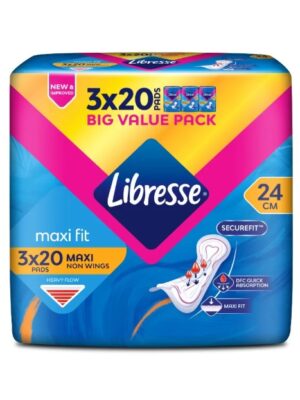 LIBRESSE MAXI NON WINGS 24CM (VALUE PACK)