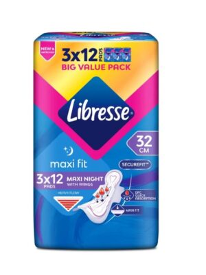 LIBRESSE MAXI NIGHT WINGS 32CM (VALUE PACK)