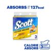 SCOTT KITCHEN TOWEL CALORIE ASBORB INTERFOLDER 80S X3