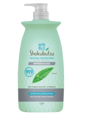 SHOKUBUTSU NATURAL PROTECTION BODY WASH REFRESH & GO WITH EUCALYPTUS 900G