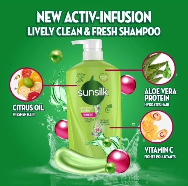 SUNSILK LIVELY CLEAN AND FRESH SHAMPOO