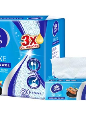 VINDA DELUXE KITCHEN TOWEL 2PLY 80S X 6