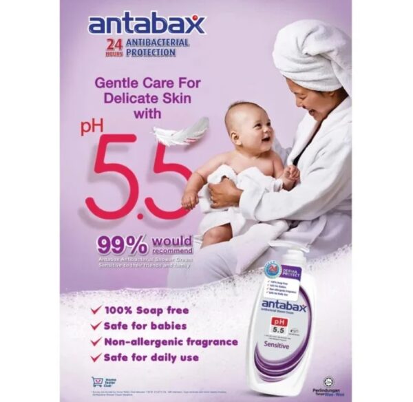 ANTABAX ANTIBACTERIAL SHOWER CREAM SENSITIVE 850G