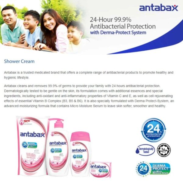 ANTABAX ANTIBACTERIAL SHOWER CREAM GENTLE CARE 960G