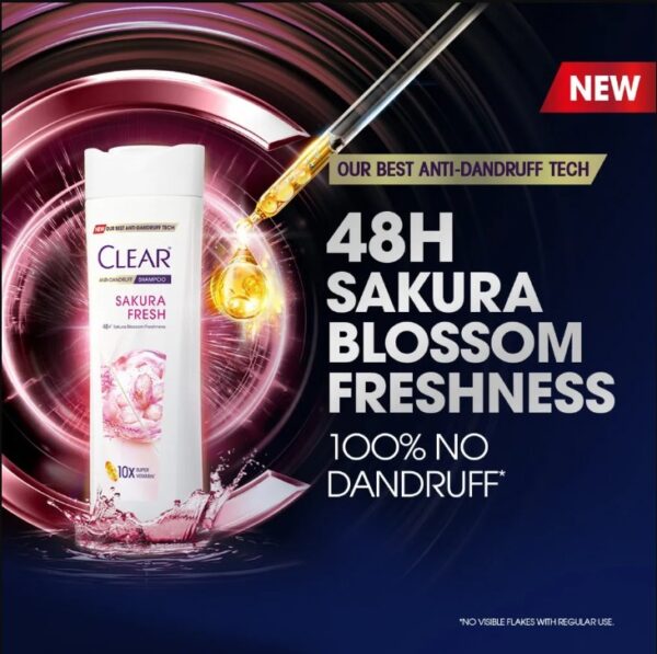 CLEAR SHAMPOO SAKURA FRESH 300ML