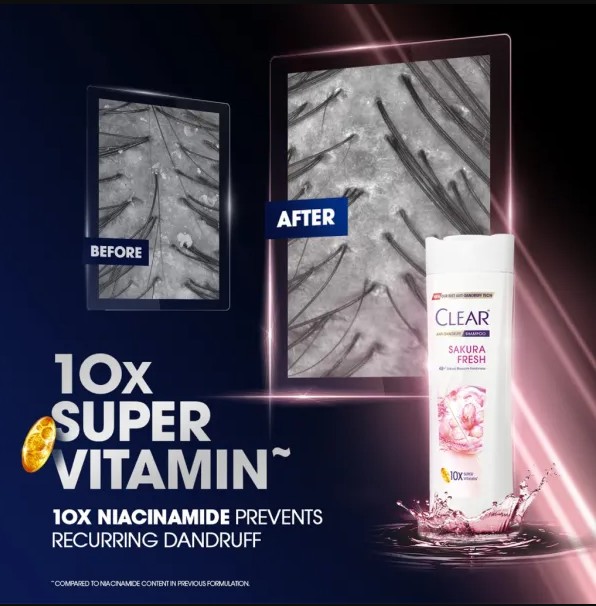 CLEAR SHAMPOO SAKURA FRESH 300ML