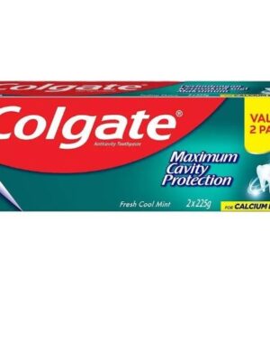 COLGATE Maximum Cavity Protection FRESH COOL MINT Toothpaste (Valuepack 225g x 2)