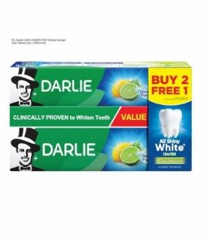 DARLIE ALL SHINY WHITE LIME MINT 140G (BUY 2 FREE 1)