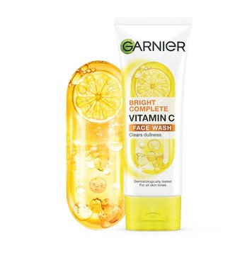 GARNIER SKIN NATURALS BRIGHT COMPLETE BRIGHTENING FACE WASH 100ML