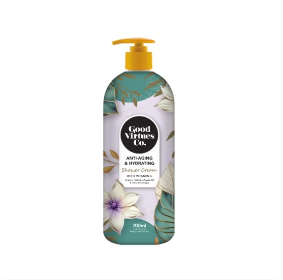 GOOD VIRTUES CO. Anti-Aging & Hydrating Shower Cream With Vitamin E 700ml