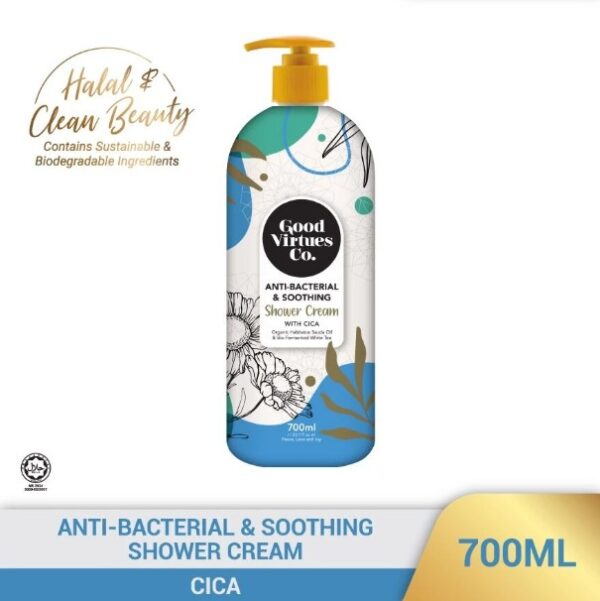 GOOD VIRTUES CO. Anti-Bacterial and Soothing Shower Cream With Cica 700ml