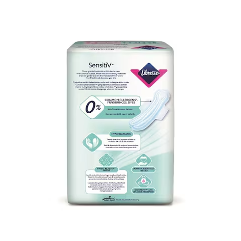 LIBRESSE SENSITIV MAXI NIGHT WINGS 32CM (12'S)