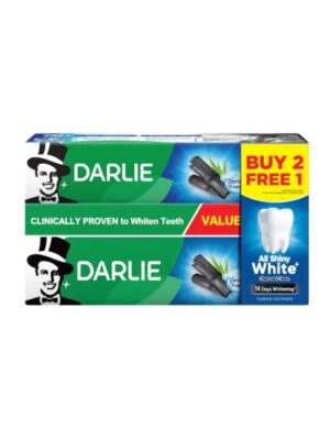 DARLIE ALL SHINY WHITE CHARCOAL CLEAN 140G (BUY 2 FREE 1)