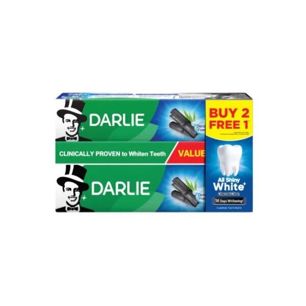 DARLIE ALL SHINY WHITE CHARCOAL CLEAN 140G (BUY 2 FREE 1)