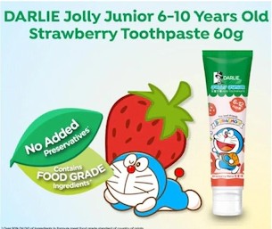 DARLIE JUNIOR KIDS DENTAL SET (STRAWBERRY TOOTHPASTE & TOOTHBRUSH) 60g