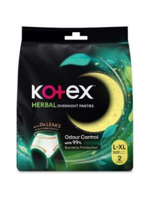 KOTEX OVERNIGHT HERBAL PANTIES (2’S)