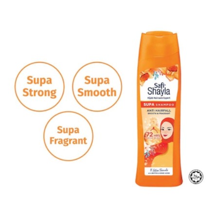 SAFI SHAYLA SUPA ANTI HAIR FALL, SMOOTH & FRAGRANT SHAMPOO 300G