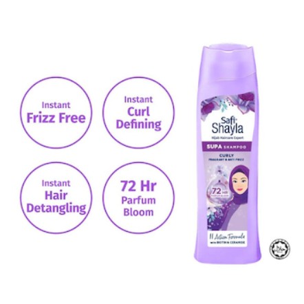 SAFI SHAYLA SUPA CURLY, ANTI FRIZZ & FRAGRANT SHAMPOO 300G