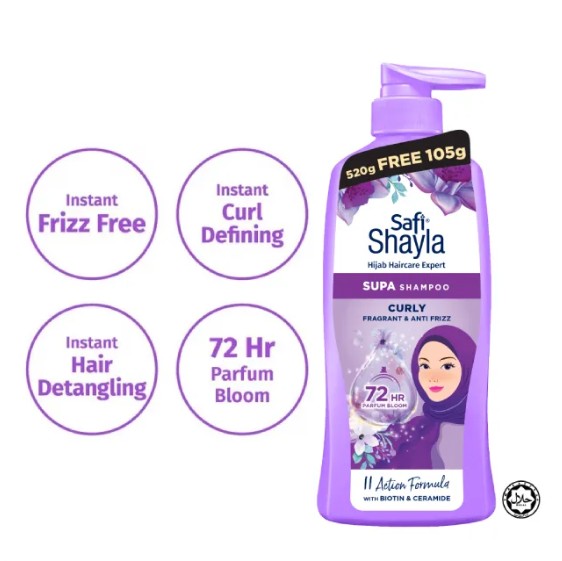 SAFI SHAYLA SUPA CURLY, ANTI FRIZZ & FRAGRANT SHAMPOO 300G