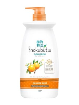 SHOKUBUTSU BODY WASH CLEAN FRESH ORANGE ZEST 900G
