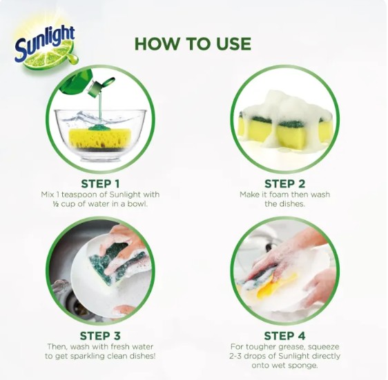SUNLIGHT DISHWASH LIQUID LIME 800ML