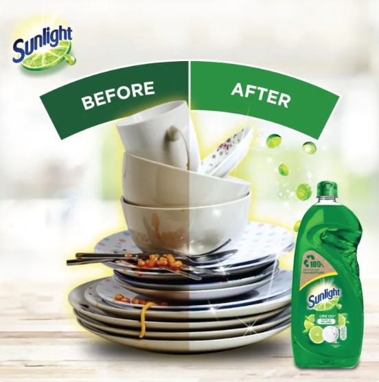 SUNLIGHT DISHWASH LIQUID LIME 800ML