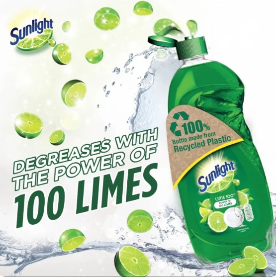 SUNLIGHT DISHWASH LIQUID LIME 800ML
