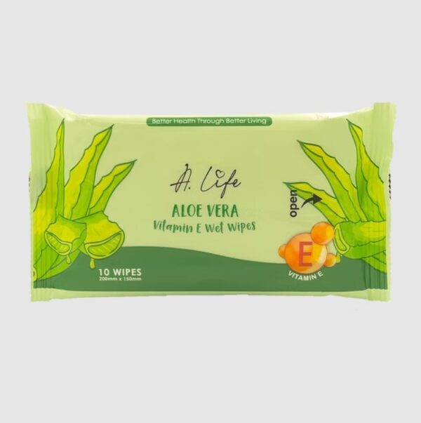 A.LIFE VITAMIN E WET WIPES (10 SHEETS X 3 PACKS)