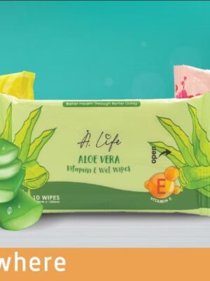 A.LIFE VITAMIN E WET WIPES (10 SHEETS X 3 PACKS)